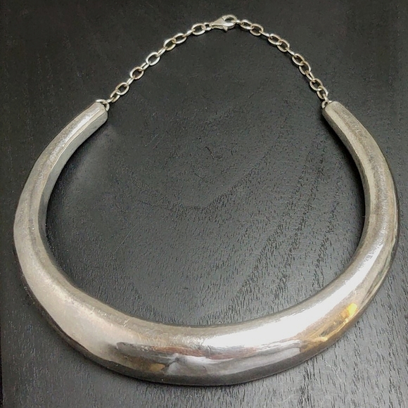 Vtg Estate Bat-Ami Israeli 925 Statement Necklace - Picture 5 of 11